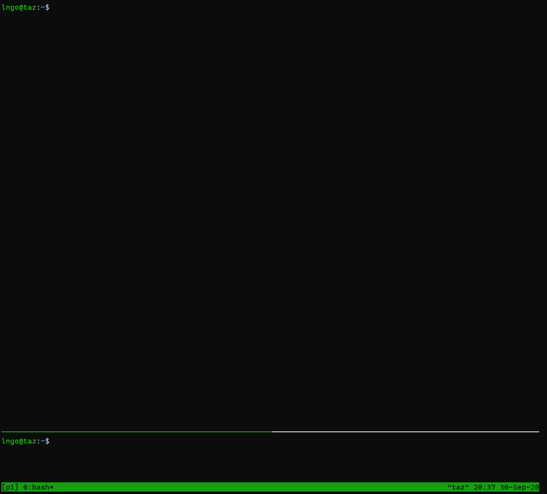 Resizing pane down