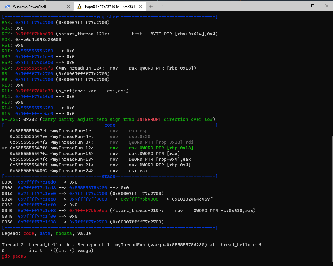 gdb thread hello