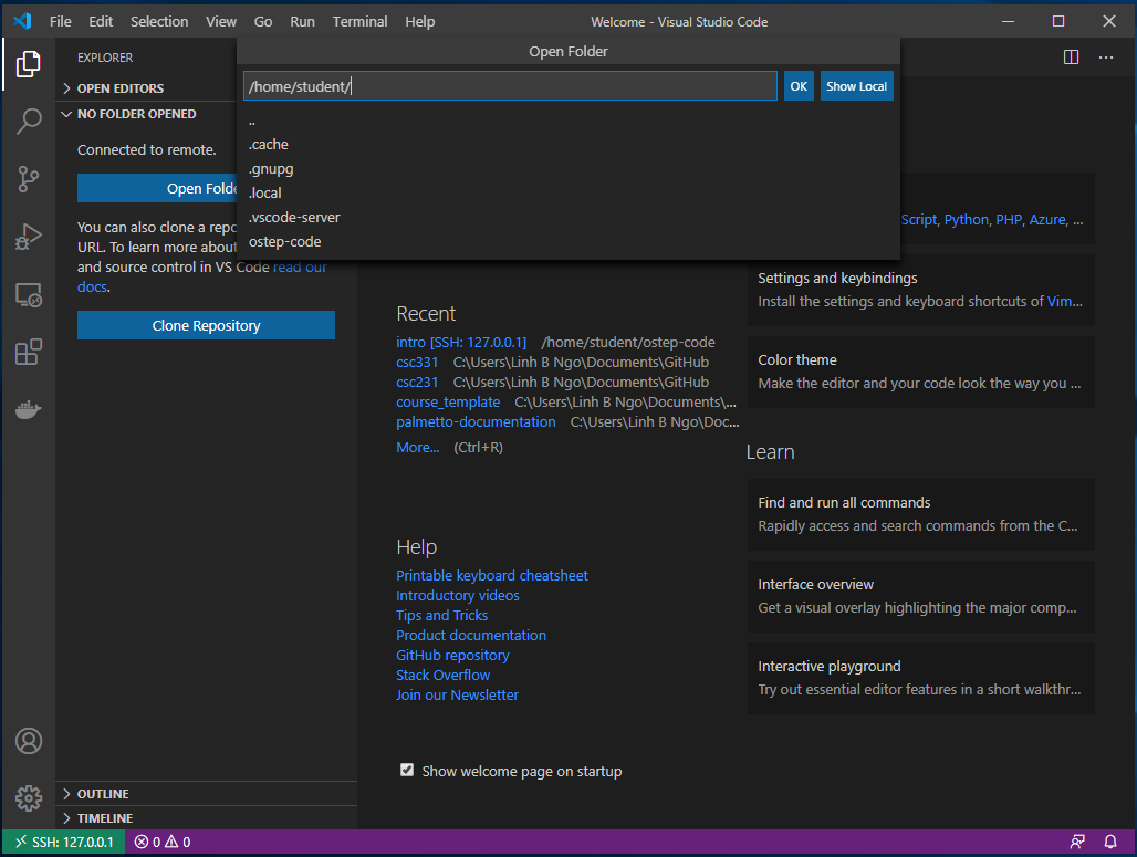 Remote file explorers