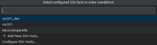 Updated list of possible hosts