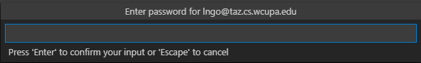 SSH password