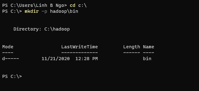 terminal example