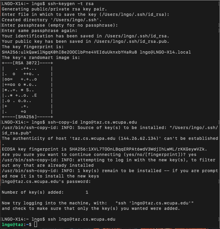 Passwordless SSH