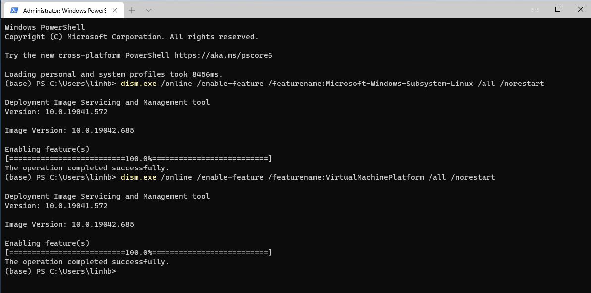 Run commands in Windows terminal