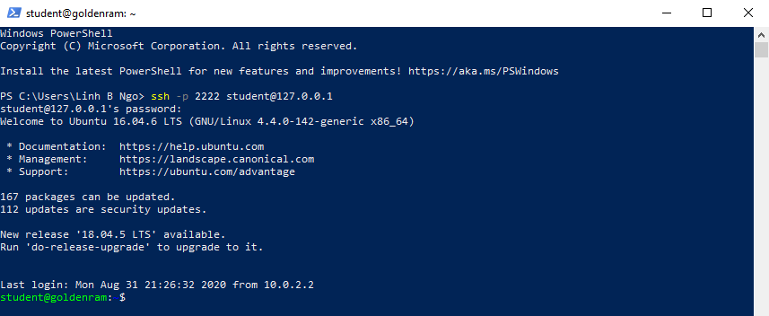 Powershell SSH