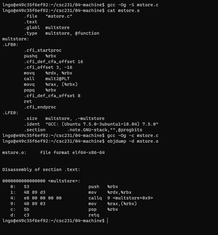 Assembler code