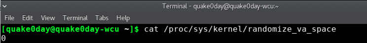 check ASLR