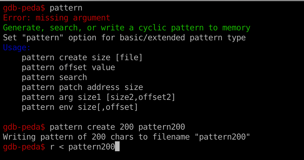create pattern