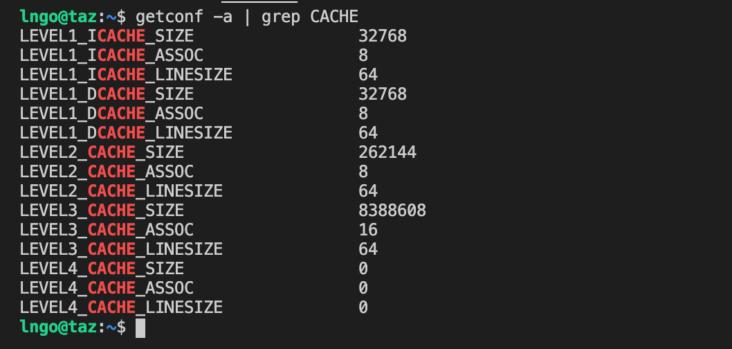 cache size