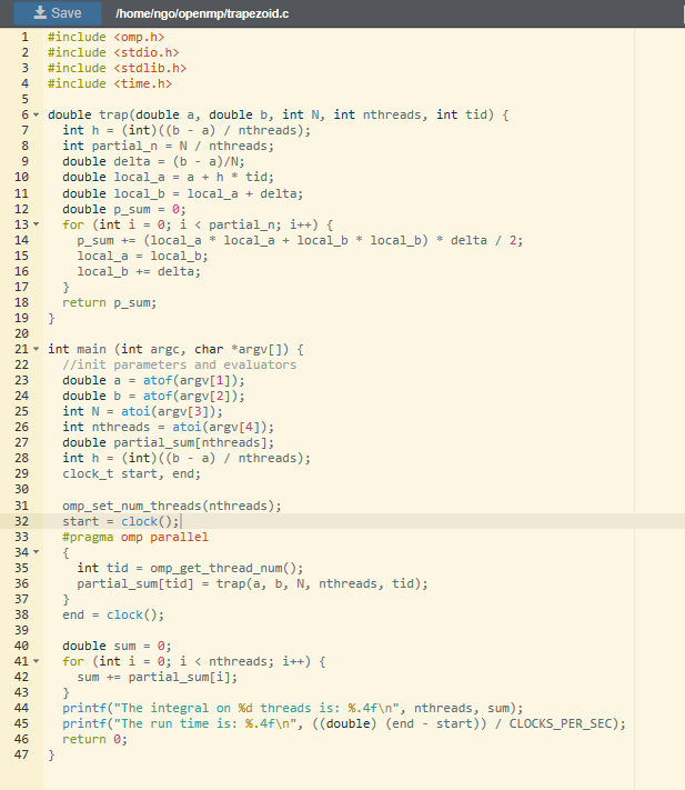 Editingg trapezoid.c