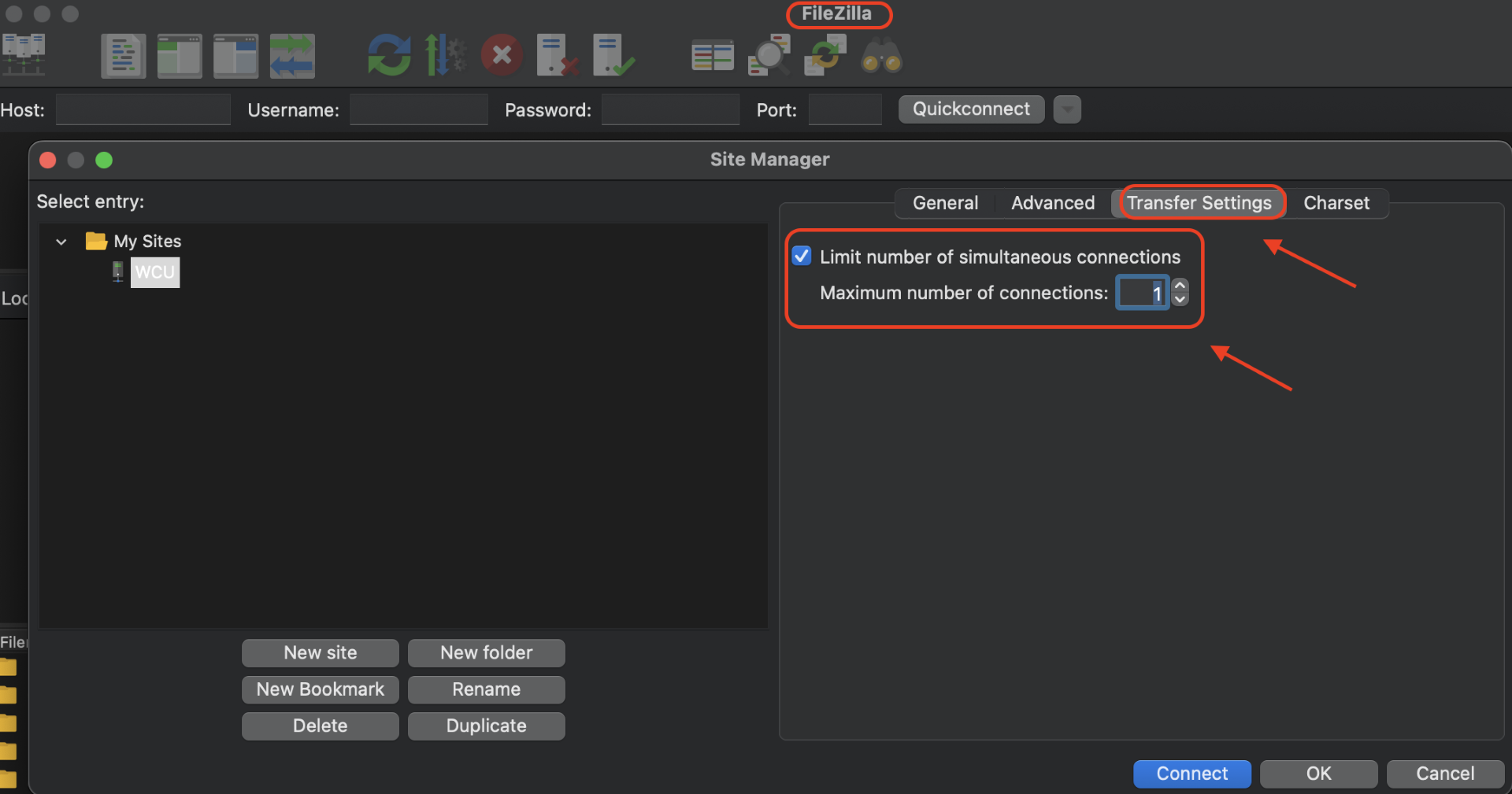 FileZilla Configuration